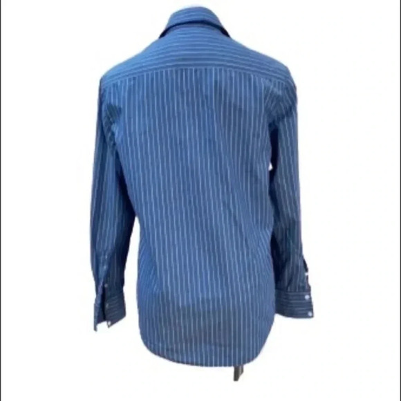 Aeropostale men’s blue striped button down shirt Small - Picture 2 of 5